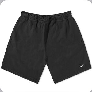 NWT Nike Solo Swoosh Fleece Sweat Shorts DV3055-010 Black Men’s Large 8” Inseam